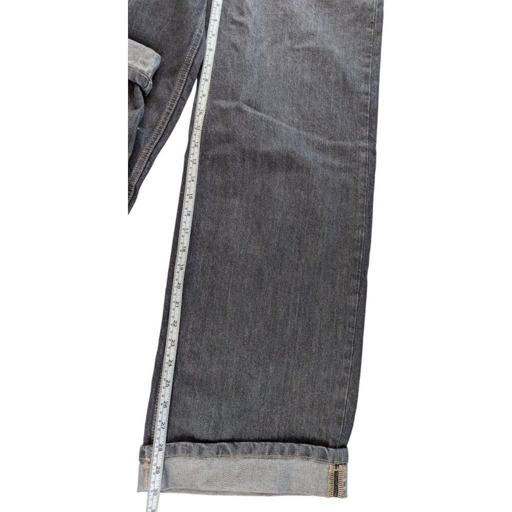 Zara Womens Jeans EU 32 US 0 Blue Mini Fold Up Straight Leg Relaxed 3607/802 NWT - Picture 6 of 16